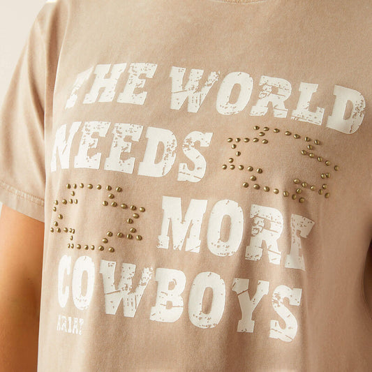 Ariat Women's More Cowboys White Pepper T-Shirt