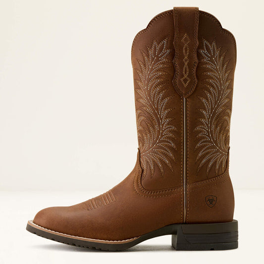 Ariat Women's Frontier Brown Hybrid Ranchward W Toe Western Boot