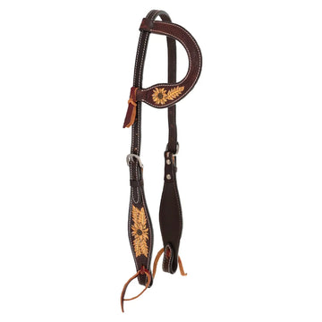 Circle Y Golden Sunflower One Ear Headstall