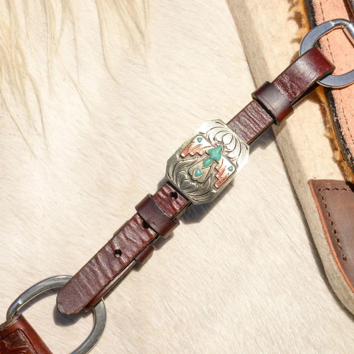 Circle Y 1/2" Great Oak Walnut Breast Collar