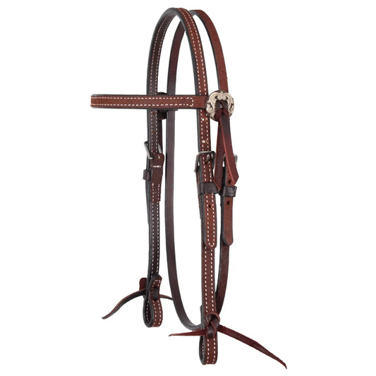 Circle Y 5/8" Burnett Chestnut Headstall