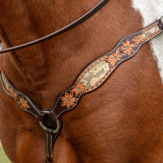 Circle Y Python Pass Breast Collar