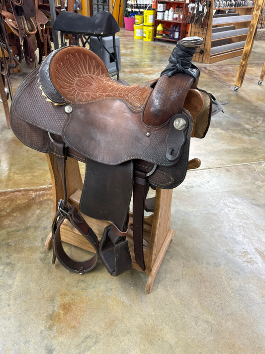 Used Billy Cook Roper Saddle, 15.5" Seat