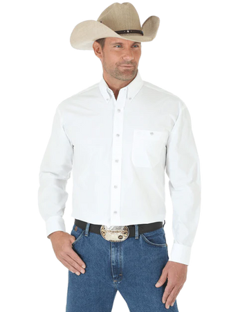 Wrangler Men's George Straight White Shirt