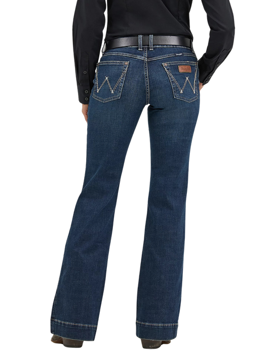 Wrangler Women's Retro Mae Wide Leg Trouser Jean-Samantha