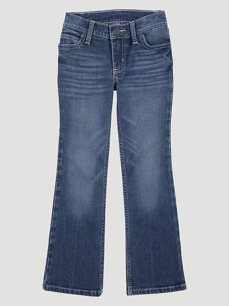 Wrangler Girl's Premium Patch Claire Bootcut Jeans