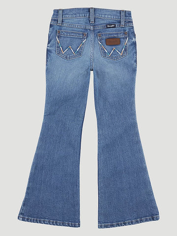 Wrangler Girl's Light Wash Flare Jean-Etta