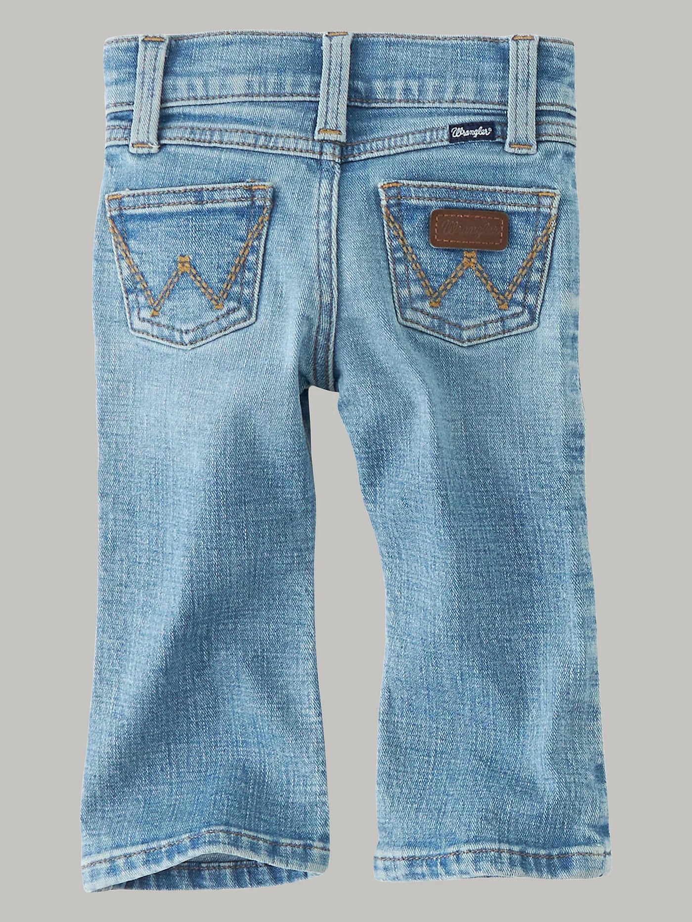 Wrangler Little Boy's Stitched Pocket Bootcut Jean-Baby Blue