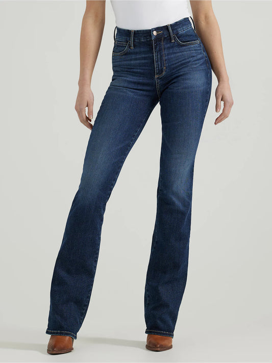 Wrangler Women's Bespoke High Rise Bootcut Jean-Lacey