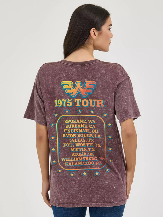 Wrangler Women's Oversized Fit Waylon Jennings Band T-Shirt