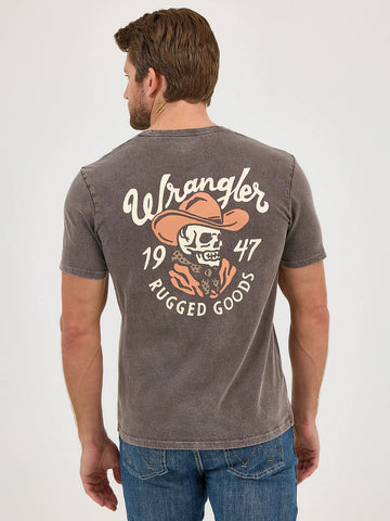 Wrangler Men's Ganache Mineral Wash Back Graphic T-Shirt