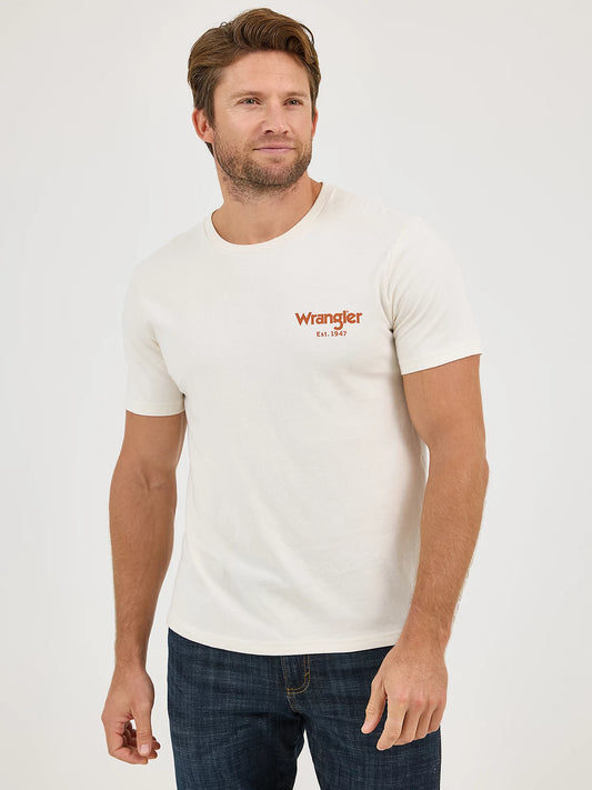 Wrangler Men's Bucking Cowboy Back Graphic T-Shirt