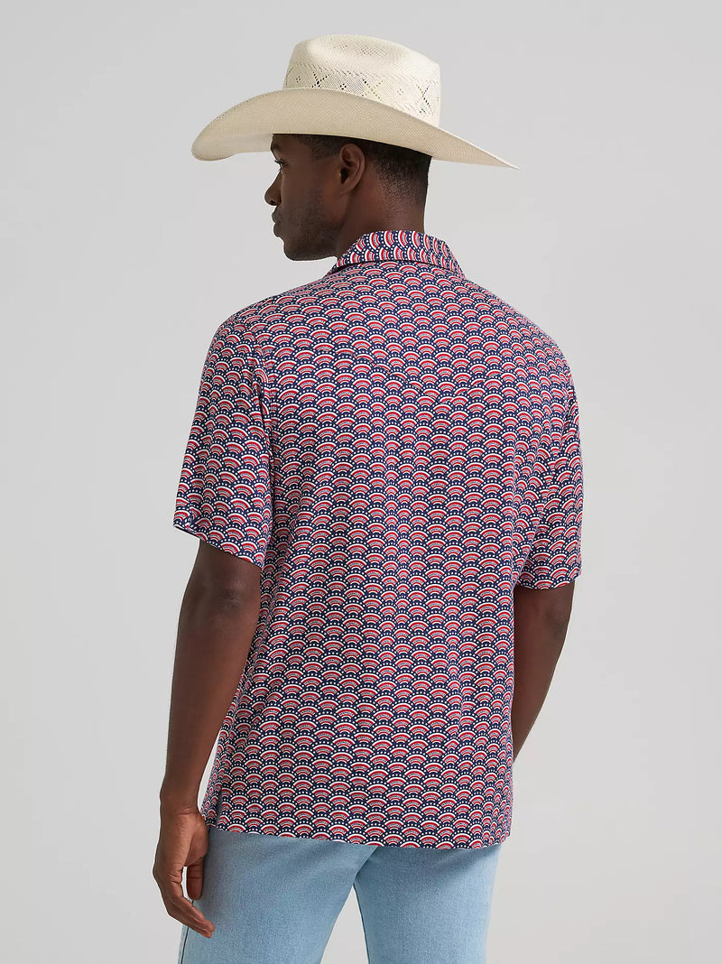 Wrangler Men's Coconut Cowboy Bunting Camp Shirt