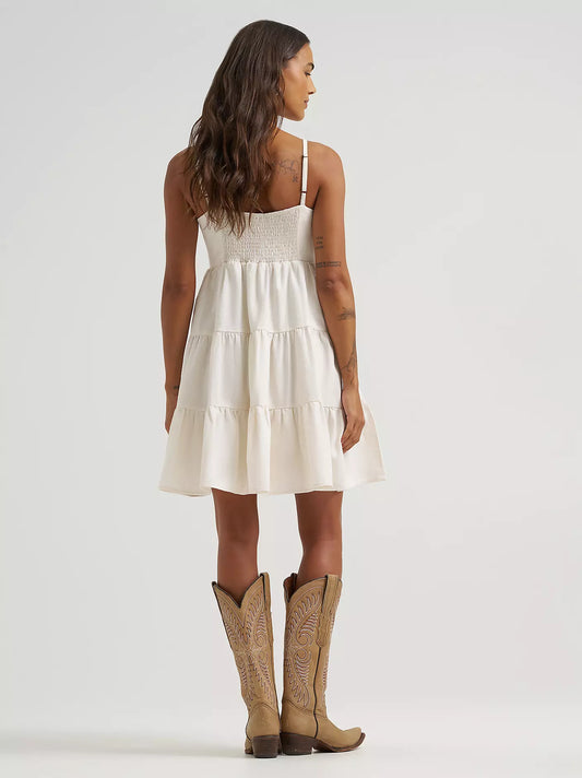 Wrangler Women's Strappy Tiered Dress