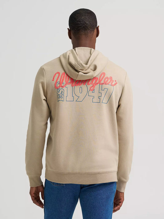 Wrangler Men's 1947 Back Logo Graphic Hoodie