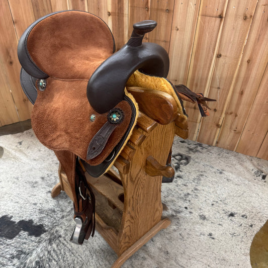 Brazilian Barrel Saddle, 14" Seat