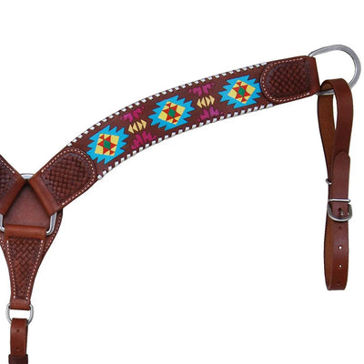 Rafter T Painted Aztec Contoured Breast Collar