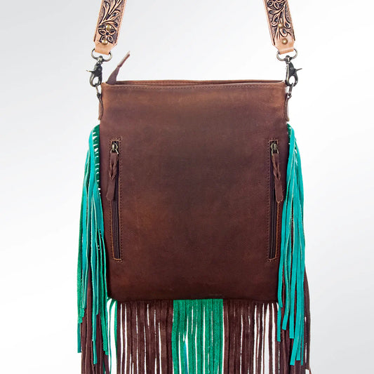 American Darling Hair On-Leather Western Cross Body