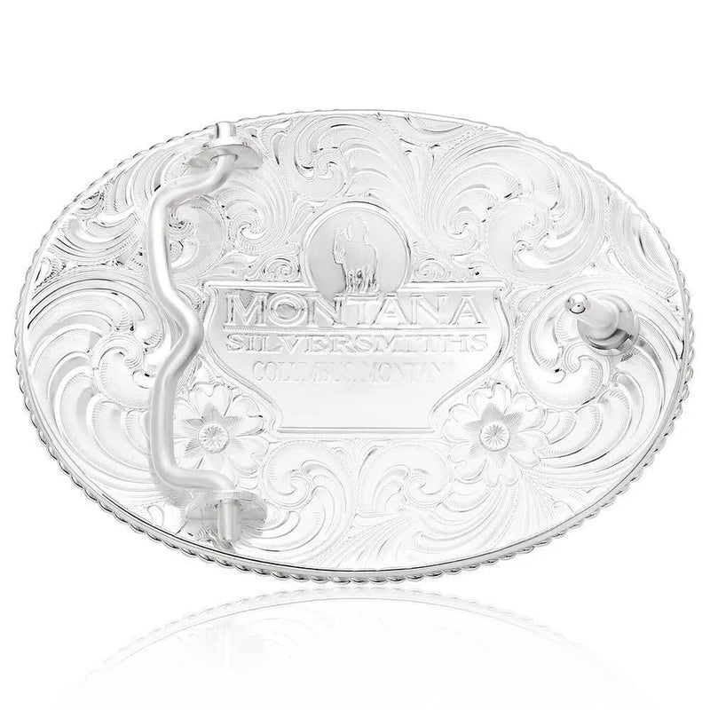 Montana Silversmiths Rosebud Legacy Buckle with Galloping Horse