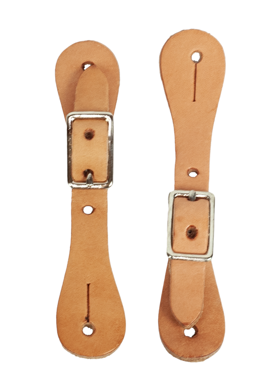 Natural Leather Toddler Spur Straps