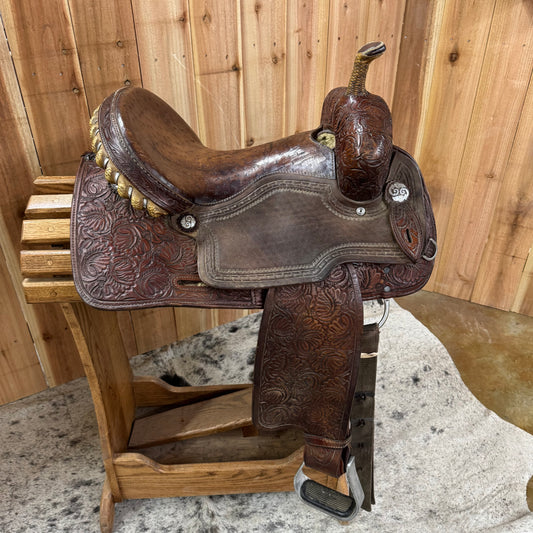 Used Masters Barrel Saddle, 14" Seat