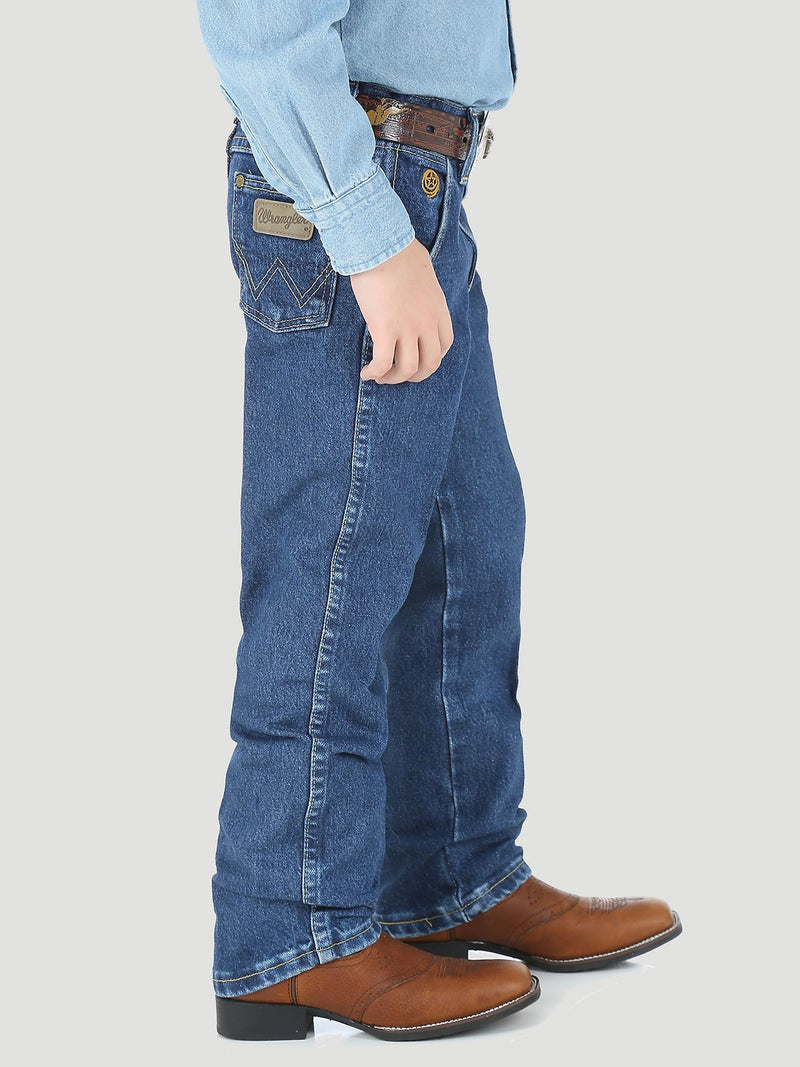 Wrangler Boy's George Strait Jeans-Heavy Stone Denim