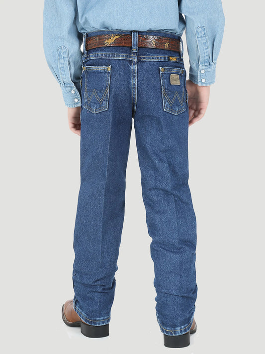 Wrangler Boy's George Strait Jeans-Heavy Stone Denim