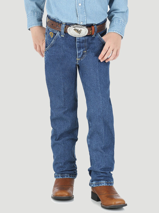 Wrangler Boy's George Strait Jeans-Heavy Stone Denim