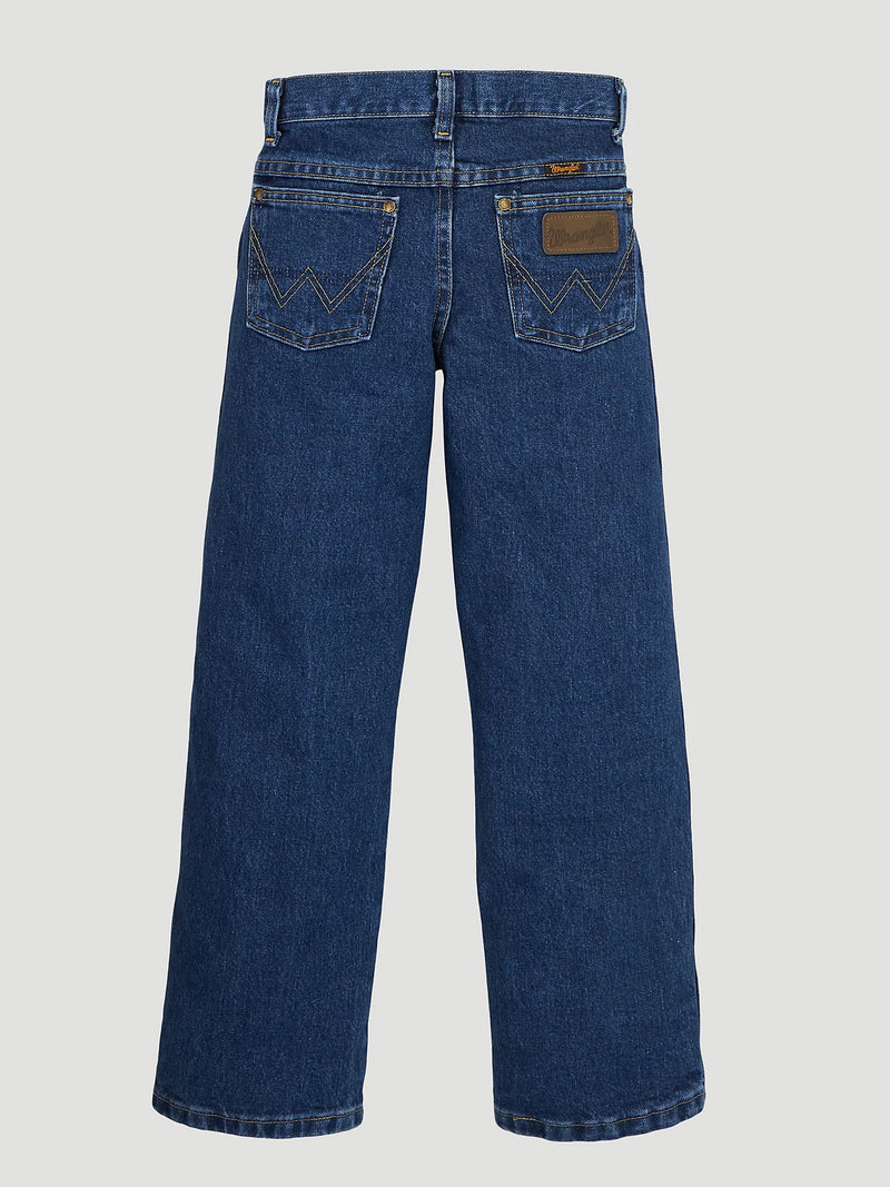 Wrangler George Strait Little Boy's Original Cowboy Cut Jean-Heavy Stone Denim