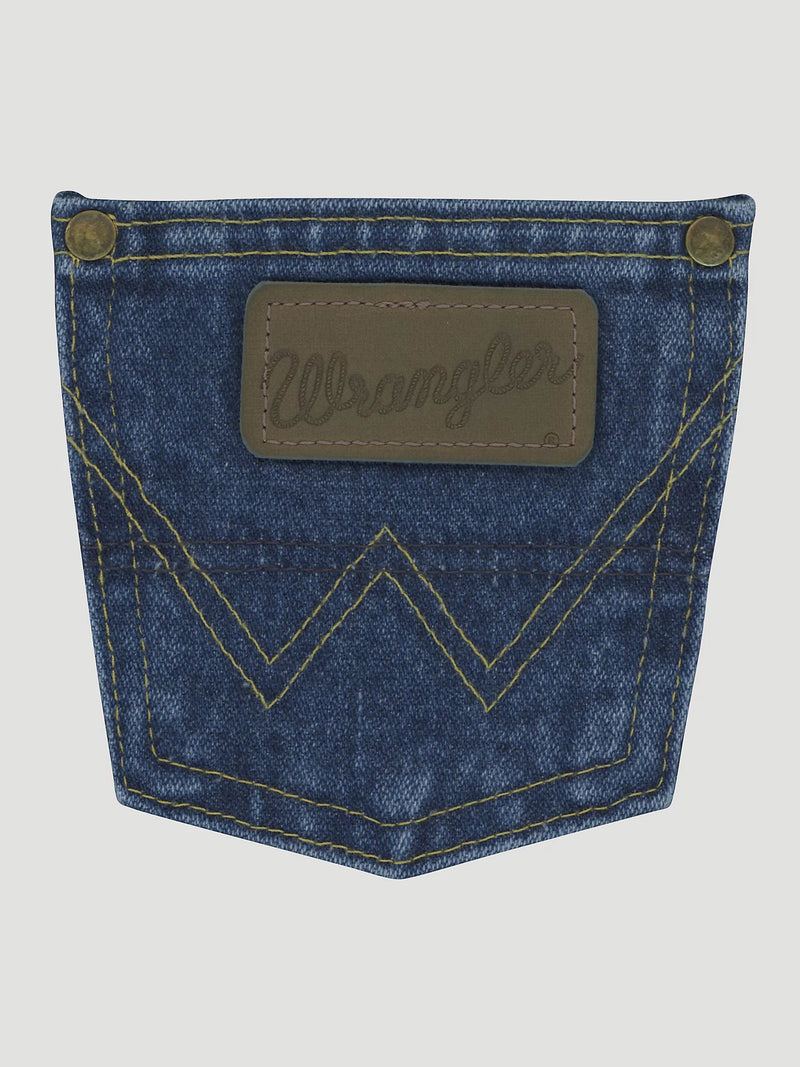 Wrangler George Strait Little Boy's Original Cowboy Cut Jean-Heavy Stone Denim