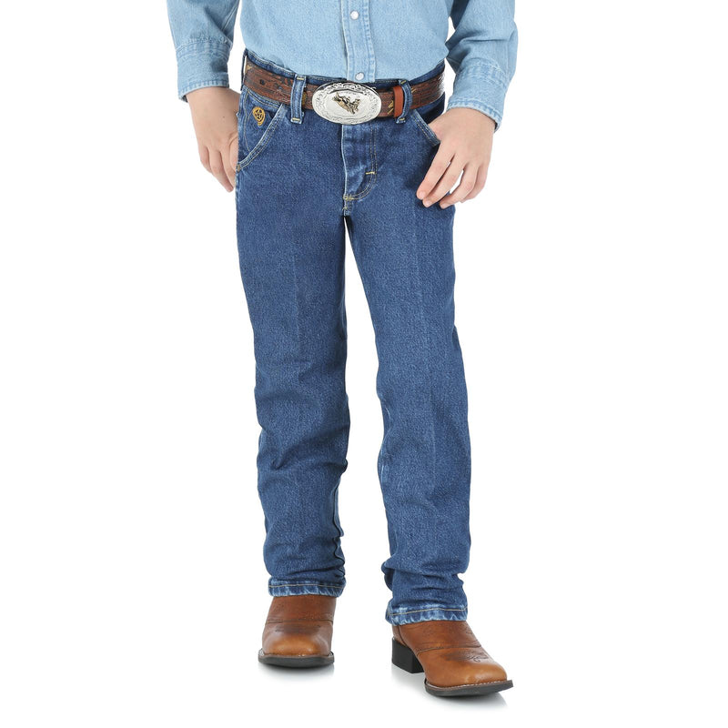 Wrangler George Strait Little Boy's Original Cowboy Cut Jean-Heavy Stone Denim