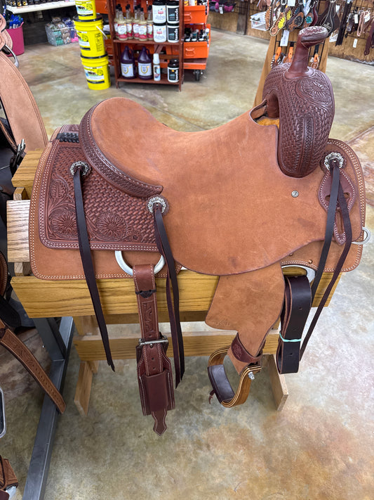 R Bar B Summit Series Ranch Cutter Saddle, 15.75" Seat