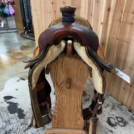 Used Billy Cook Roper Saddle, 15.5" Seat