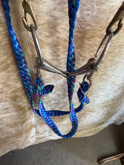 Used One Ear Bridle With O ring bit and Barrel Reins