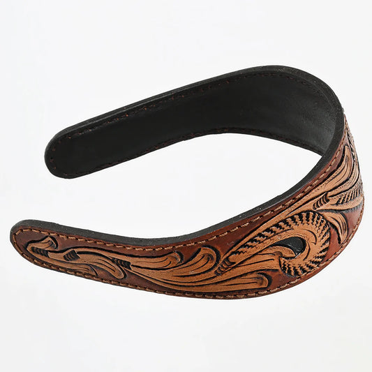 American Darling Tooled Leather Head Band