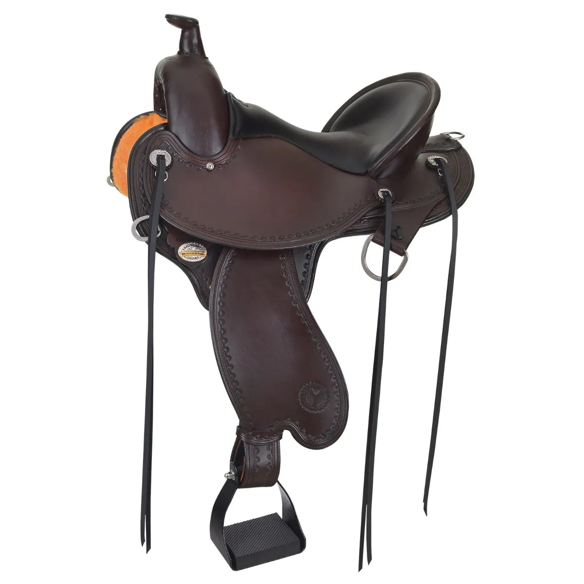 Circle Y 1582 Kentucky Trail Gaiter Saddle, 17", Wide Fit