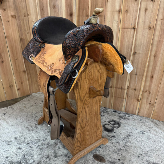 Circle Y Veranda Barrel Saddle, 15" Seat (Demo)