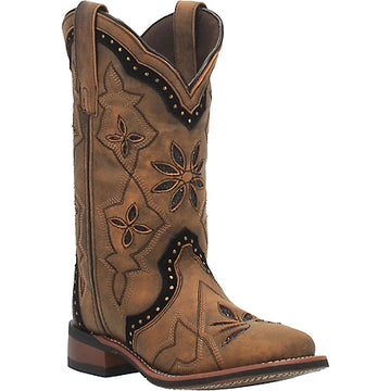 Laredo Women's Bouquet Western Performance Broad Square Toe Boots