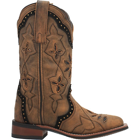 Laredo Women's Bouquet Western Performance Broad Square Toe Boots