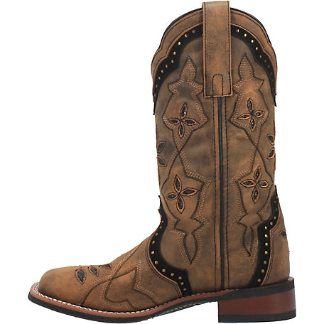 Laredo Women's Bouquet Western Performance Broad Square Toe Boots