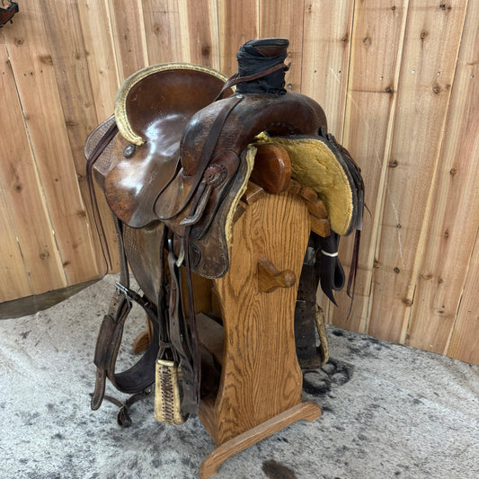 Used Double J Ranch Saddle, 14.75" Seat