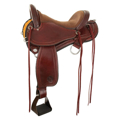 Circle Y 1689 Grey Forest Trail Saddle, 16", Wide Fit