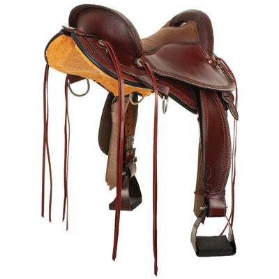Circle Y 1689 Grey Forest Trail Saddle, 16", Wide Fit