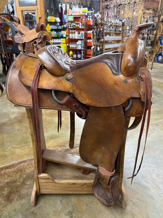 Used Red Ranger Pleasure/Trail Saddle, 15" Seat