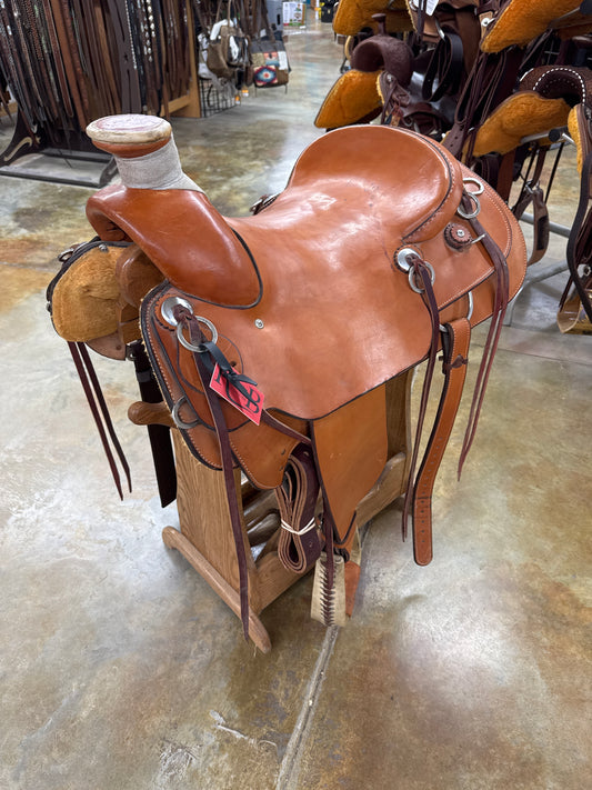 Used R Bar B Wade Mule Saddle, 17"