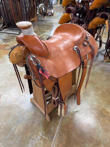 Used R Bar B Wade Mule Saddle, 17"
