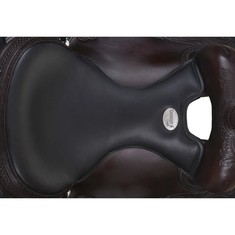 Circle Y Julie Goodnight Wind River Flex2 Trail Saddle, 16", Wide Fit