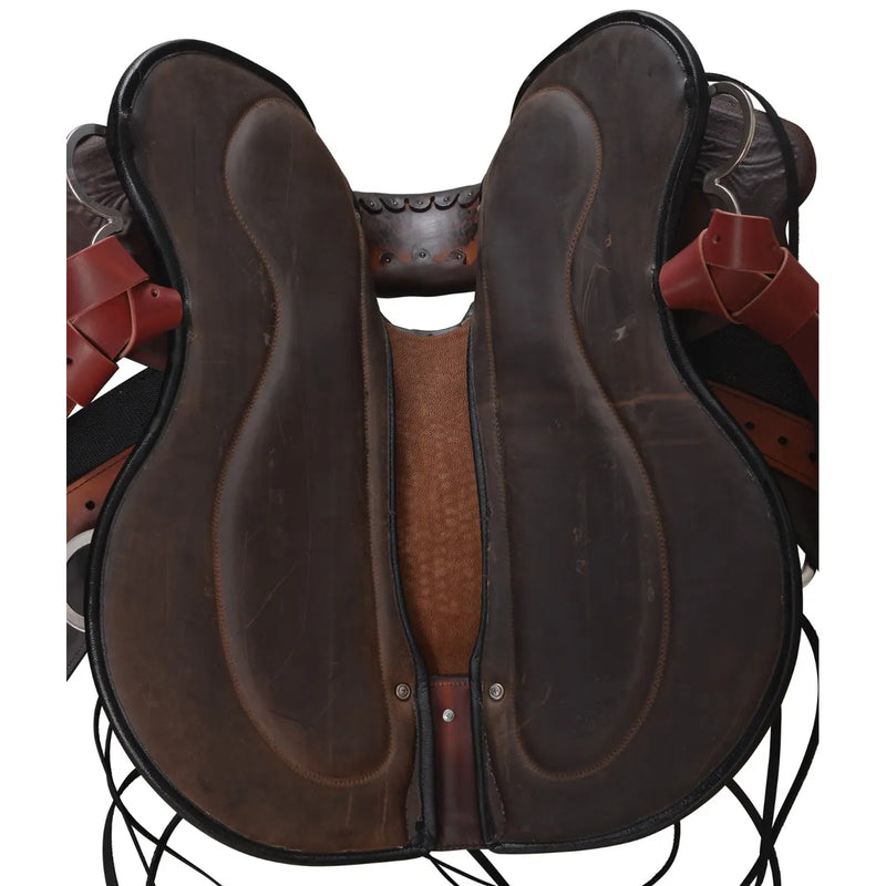 Circle Y Julie Goodnight Wind River Flex2 Trail Saddle, 16", Wide Fit