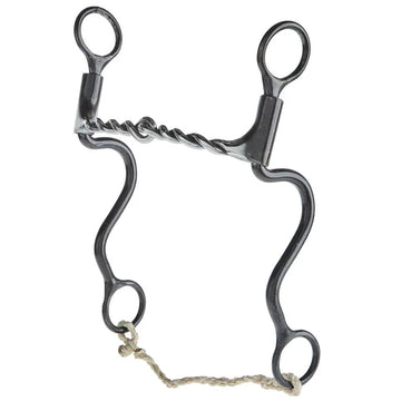 Dutton 2 Piece Twisted Wire Snaffle Long Calvary Shank Bit