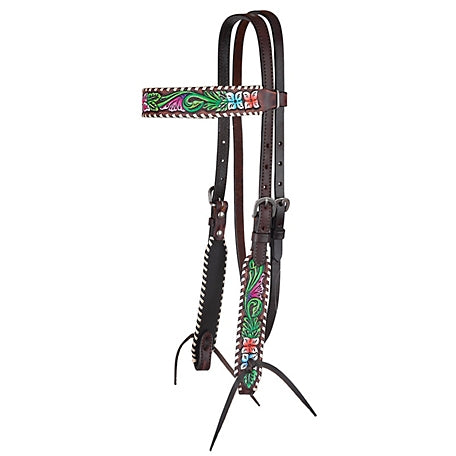 Circle Y Vibrant Garden Browband Headstall